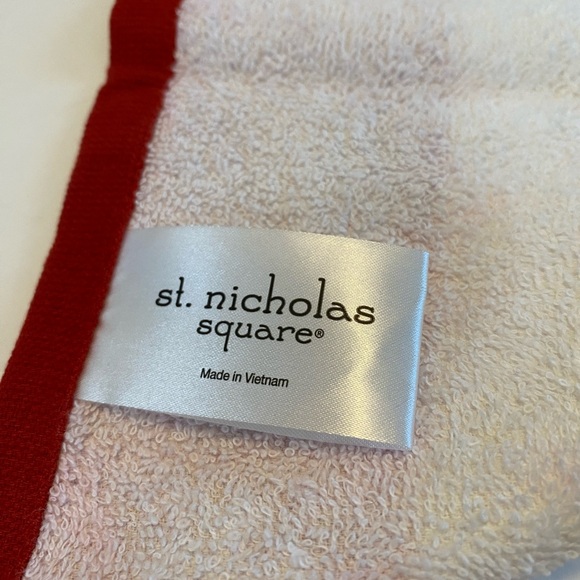 Saint Nicholas Square, Yuletide  snowman kitchen towel, 2Pac, cotton, NWOT - Picture 4 of 10